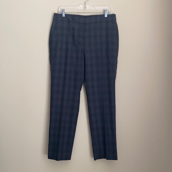 Talbots Plaid Straight Leg Pants - Picture 2 of 6